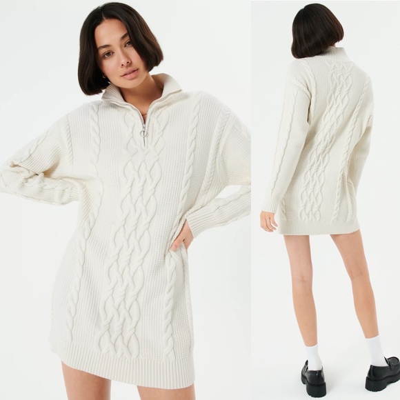 Aritzia Dresses & Skirts - New Aritzia Sunday Best Demi Cable Knit Sweater Dress